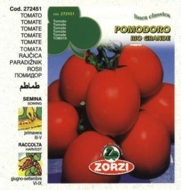 Seminte tomate Rio Grande de la Sc Agro Flor Prod Srl