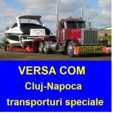 Servicii Transport utilaje, transporturi speciale de la Sc Versa Com Srl