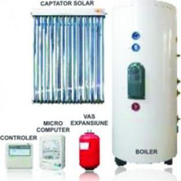 Sistem presurizat energie solare un captator incalzire apa