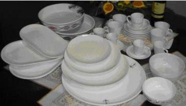 Farfurie, castron, seturi cesti, cani decor de ceramic de la Macedonia Export