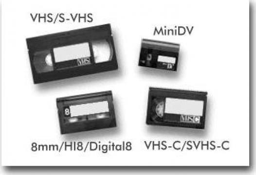 Transpunere casete video VHS, Hi8, Digital8, miniDV, pe DVD