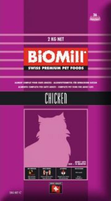 Mancare pisici Biomill cat chicken de la Smart Trailer Srl