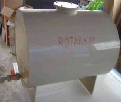 Rezervor polipropilena orizontal stocare acizi de la Eco Rotary Srl