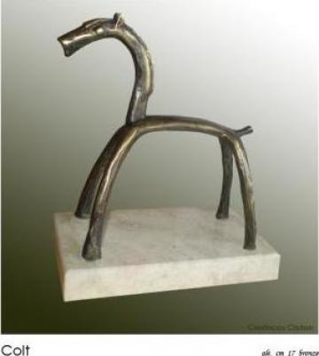 Sculptura bronz patinat Manzul de la Conceptarty