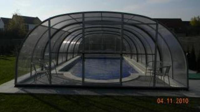 Acoperire piscina policarbonat Laguna de la Teo Pool Construct