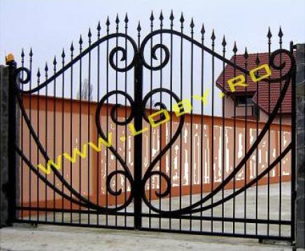 Gard si poarta din fier forjat Zodiac de la Loby Design