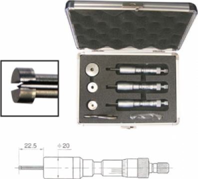 Set micrometre pentru masurat alezaje 3,00-6,00 de la Akkord Group Srl