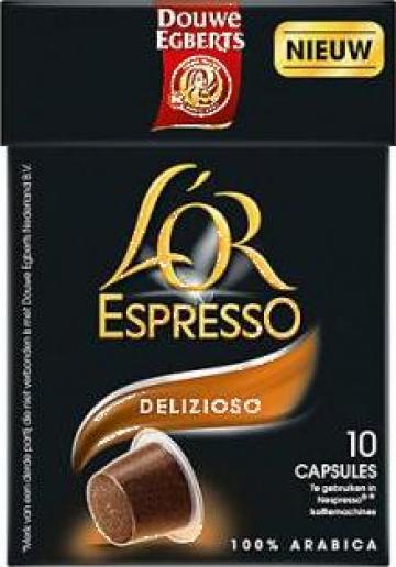 Capsule cafea Nespresso Douwe Egberts L'or Delizioso