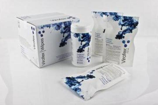 Servetele dezinfectante Virofex - fara alcool de la White Dent Plus Srl
