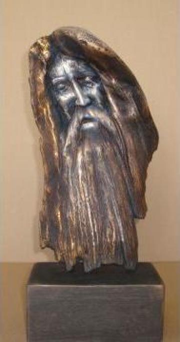 Sculptura din lemn - Intelept de la Pfa Sculptor Asandi Simion