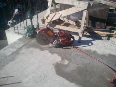Motofierastrau taiere beton armat, asfalt
