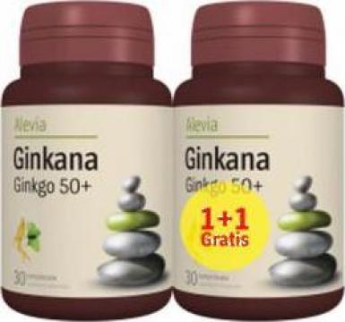Supliment alimentar Ginkana Ginkgo 50+ Alevia