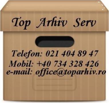 Servicii arhivare documente de la Top Arhiv Serv