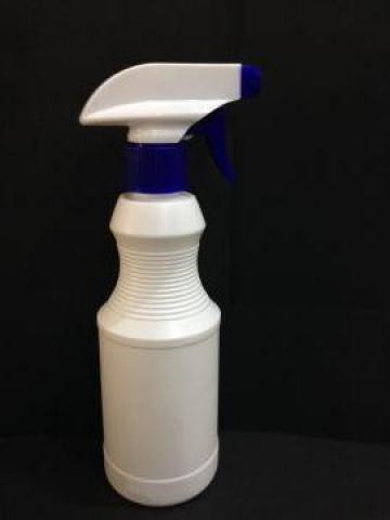 Flacon plastic alb 470 ml cu dop trigger