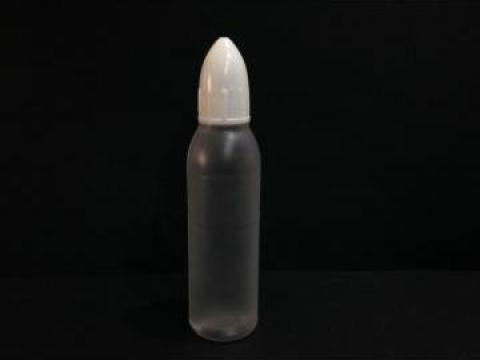 Flacon transparent/alb 30ml cu picurator si capison alb/rosu de la Vanmar Impex Srl