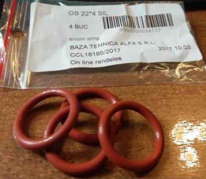 O-ring din silicon 22x4 mm