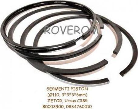 Segmenti piston motor Zetor, Ursus C385 (D=110mm) de la Roverom Srl