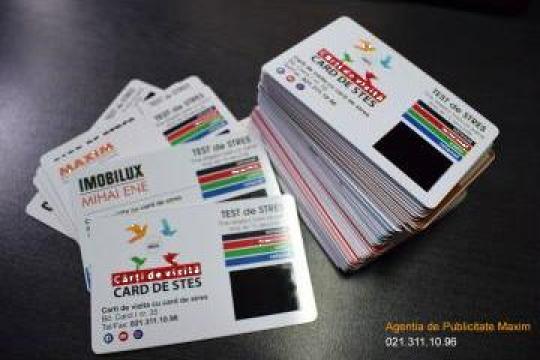 Carduri de control al stresului - format carti de vizita de la Promo 24