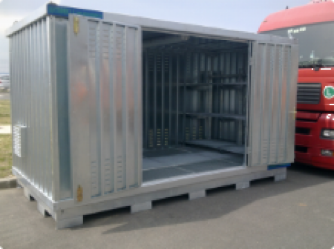 Container zincat MBT