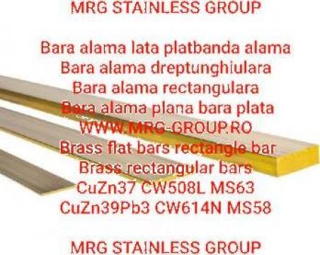 Bara alama lata 30x10mm, bara dreptunghiulara de la MRG Stainless Group Srl