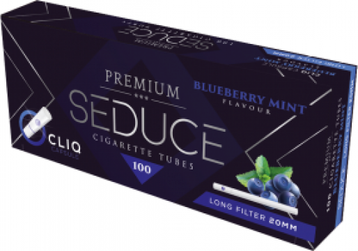 Tuburi tigari Seduce - Click capsule 20 mm filter Blueberry de la Dvd Master Srl