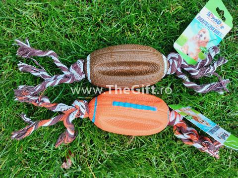 Jucarie din cauciuc, minge de rugby de la Thegift.ro - Cadouri Online