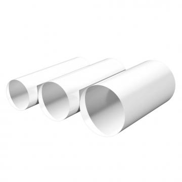 Tub circular pentru ventilatie, 160 mm, 1.0 m PVC de la Altecovent Srl
