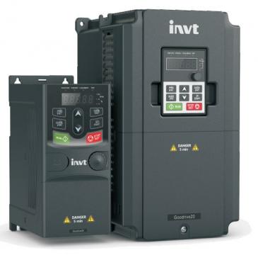Convertizor de frecventa INVT GD20-1R5G-2-EU, 1.5 kW, 7.5 A de la Braistore Srl