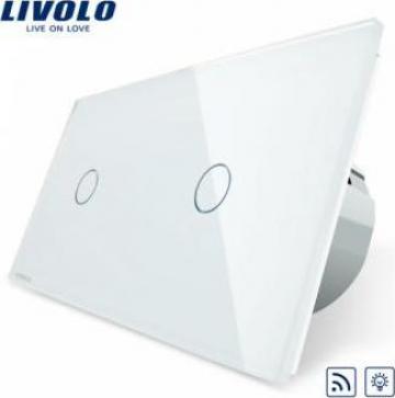 Intrerupator  touch simplu+ simplu dimmer RF Livolo