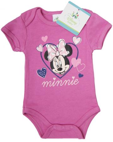 Body bumbac bebelusi - Minnie, Disney, roz pal