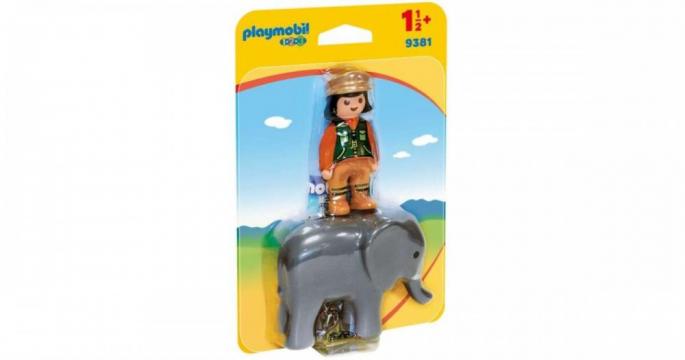 Jucarie ingrijitor Zoo cu elefant 9381 Playmobil de la Pepitashop.ro
