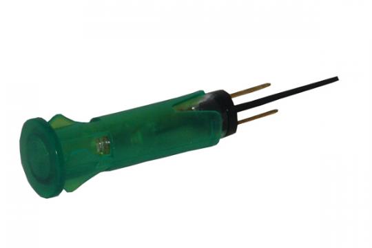 Lampa de semnalizare 9mm, 230V, culoare verde 359136