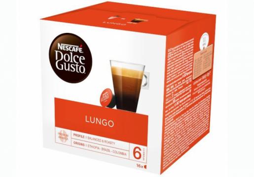 Cafea Nescafe capsule Dolce Gusto Lungo 16 buc, 104 g