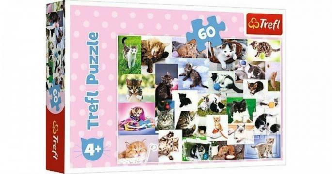 Puzzle Trefl 60 O Lume A Pisicilor de la Pepitashop.ro