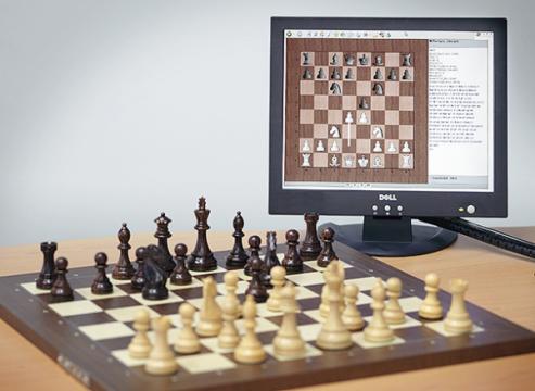 Tabla de sah electronica DGT (USB) wenge piese Classic de la Chess Events Srl