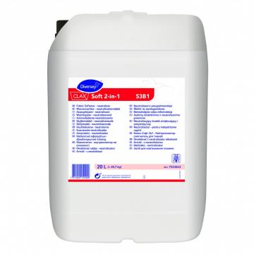 Balsam rufe Clax Soft 2in1, Diversey, 20 litri