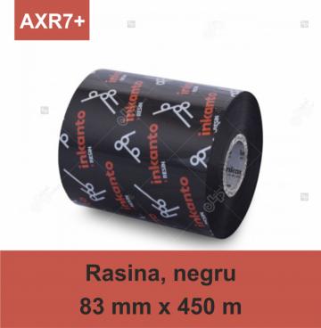 Ribon Armor Inkanto AXR7+, rasina (resin), negru, 83mmx450m de la Label Print Srl
