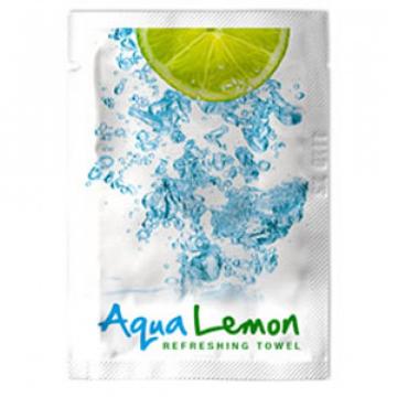 Servetel umed parfumat Aqua Lemon, Fato de la Sanito Distribution Srl