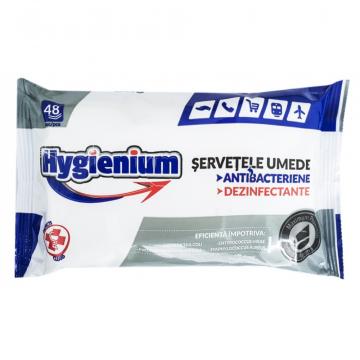 Servetele antibacteriene Hygienium, 48 buc./pachet de la Sanito Distribution Srl