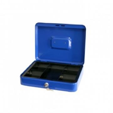 Caseta bani Strend Pro CashBox, 250x180x90 mm, albastra