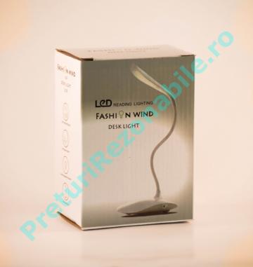 Lampa birou flexibila USB cu LED si senzor atingere de la Preturi Rezonabile
