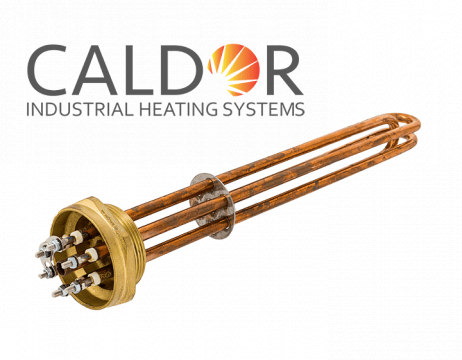 Rezistenta boiler tubulara cupru 10000W flansa filet 2" de la Caldor Industrial Heating Systems Srl