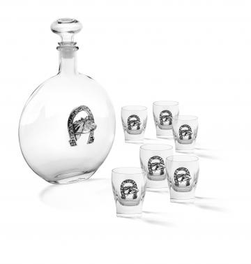 Sticla de vodca cu 6 pahare Luck by Chinelli Italy de la Luxury Concepts Srl
