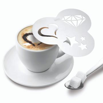 Sablon decorare cafea, 3 modele I Genietti