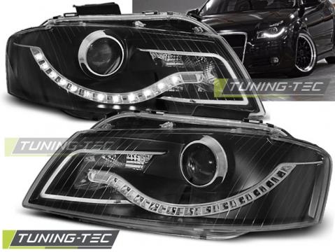 Faruri compatibile cu Audi A3 8P 05.03-03.08 daylight negru de la Kit Xenon Tuning Srl