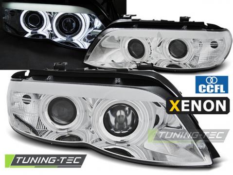 Faruri compatibile cu BMW X5 E53 11.03-06 crom CCFL xenon de la Kit Xenon Tuning Srl