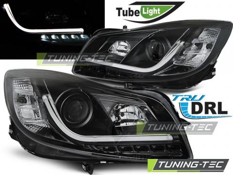 Faruri compatibile cu Opel Insignia 08-12 negru Tube Lights