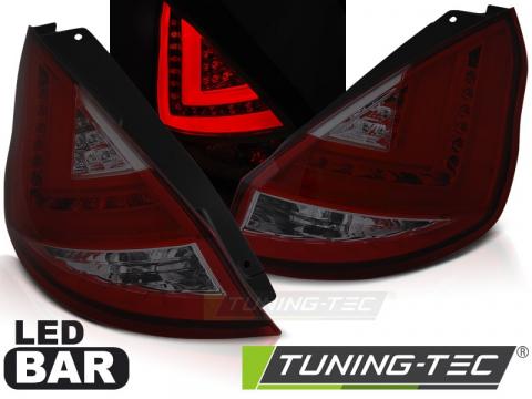 Stopuri LED compatibile cu Ford Fiesta MK7 12-16 HB rosu de la Kit Xenon Tuning Srl