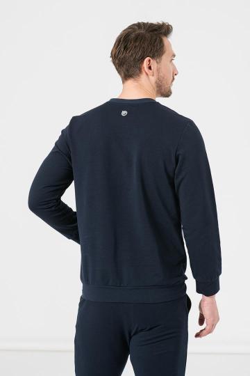 Bluza Coton casual barbati Navy-L de la Etoc Online