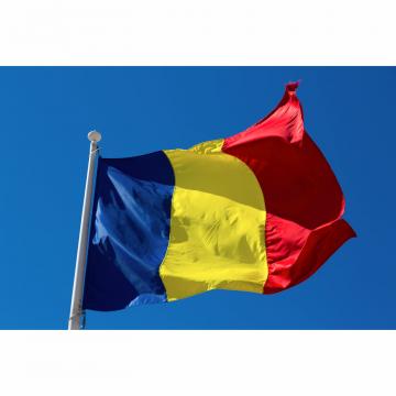 Drapele 2 Romania si 2 steaguri UE 90x135 cm de la Decorativ Flag Srl